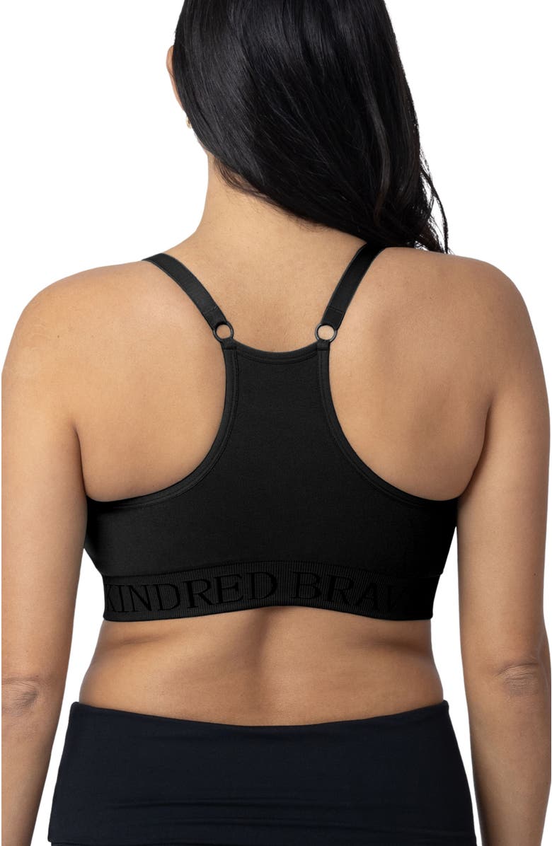 Kindred Bravely Sublime Hands-Free Pumping & Nursing Sports Bra - Sizing Available in B-D Cup, Alternate, color, Black