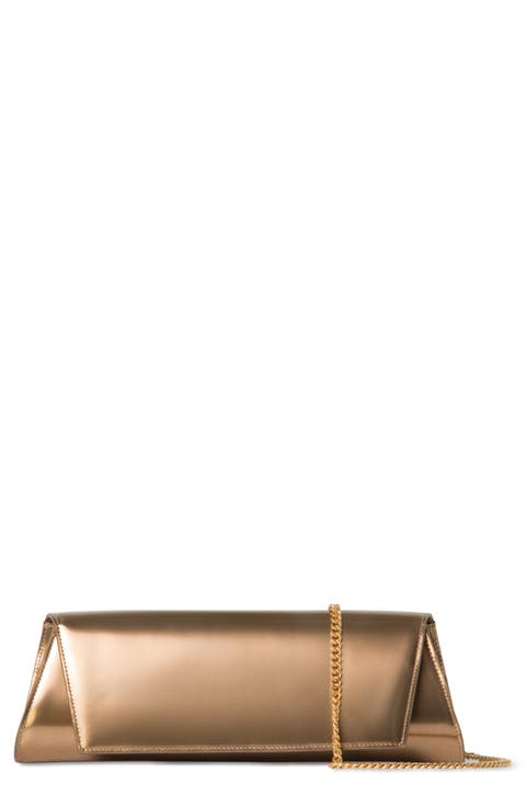 Anouk Patent Leather East/West Clutch