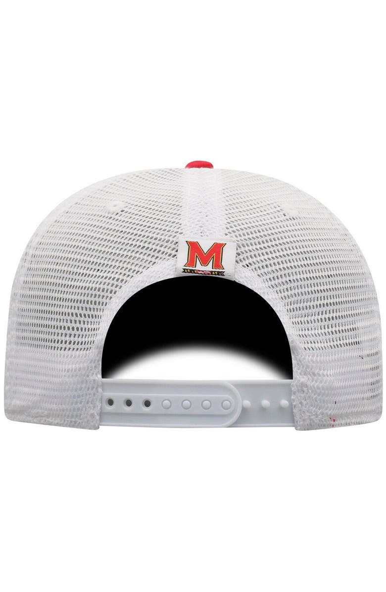 TOP OF THE WORLD Men's Top of the World Red/White Maryland Terrapins Trucker Snapback Hat, Alternate, color, Red