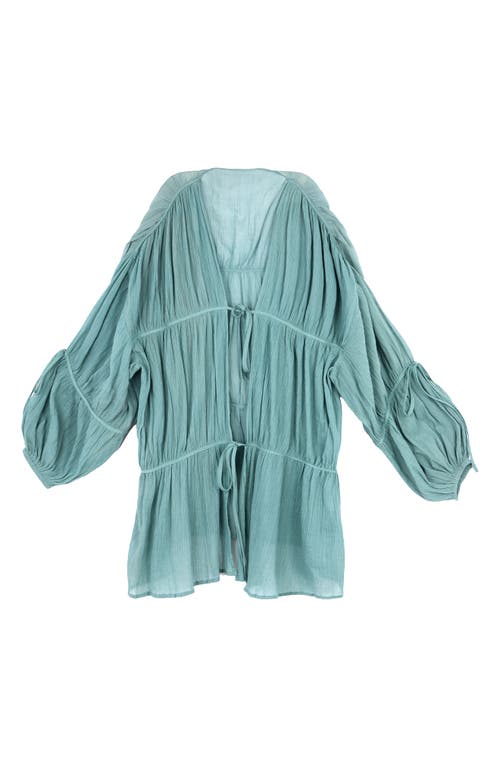 Saachi Ruffle Tie Front Top