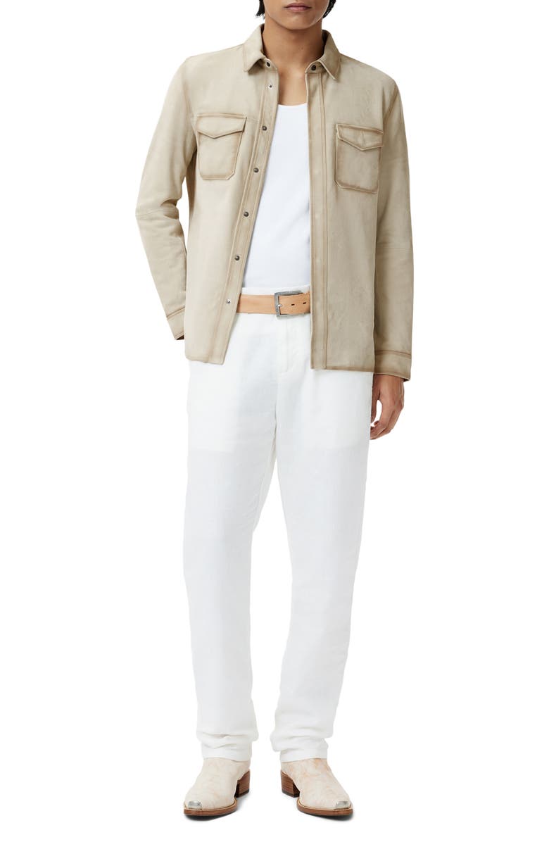 John Varvatos Izzy Suede Shirt Jacket, Alternate, color, 