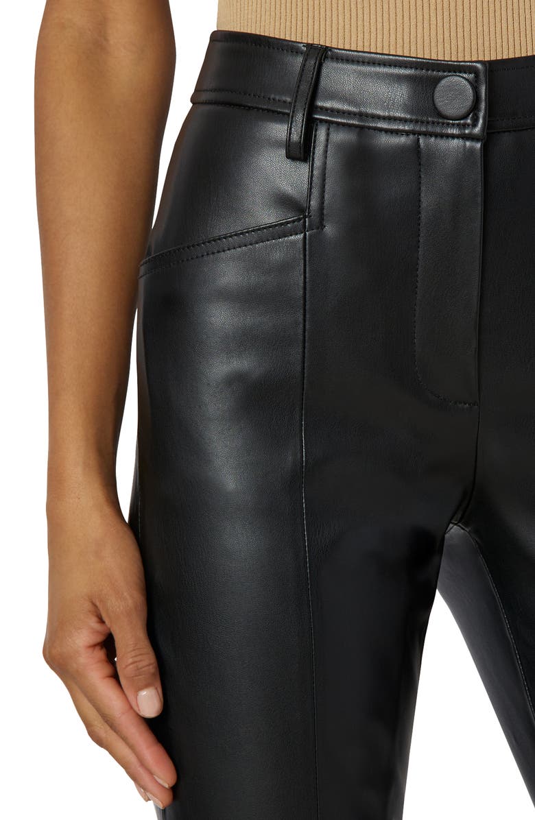Milly Rue Faux Leather Pants, Alternate, color, 