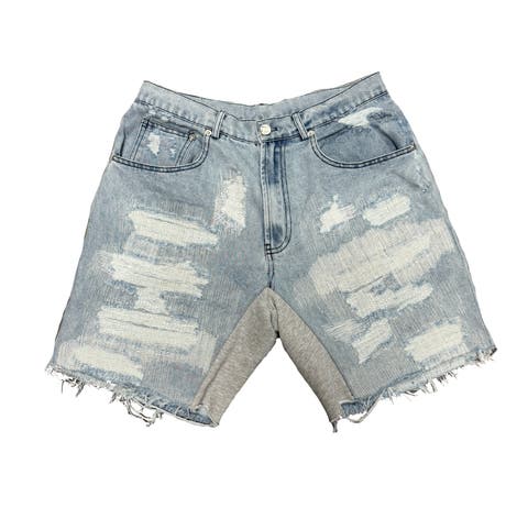 Denim Distressed Shorts