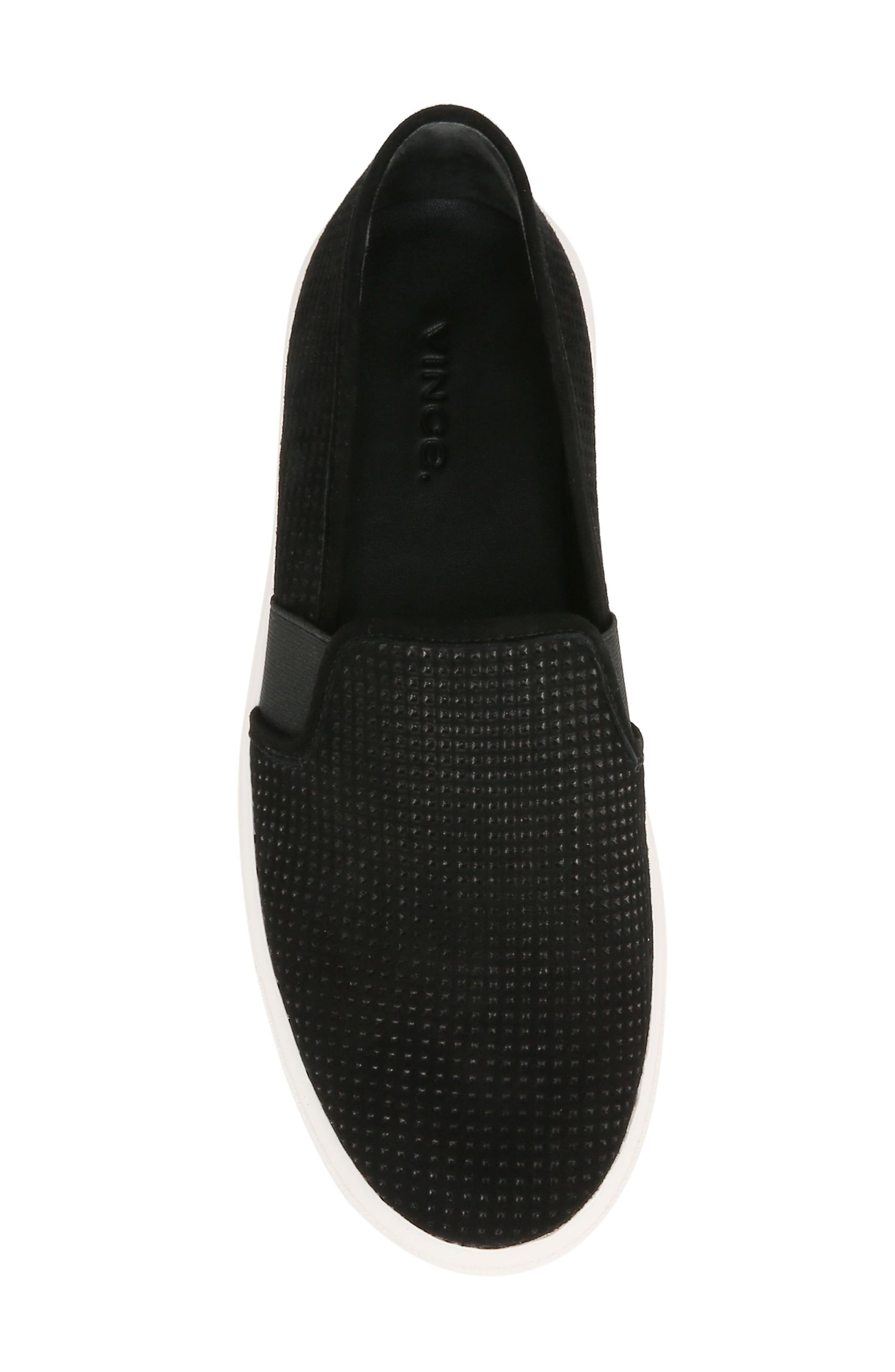 Vince Blair Slip-On Sneaker, Alternate, color, Black Perforated Suede