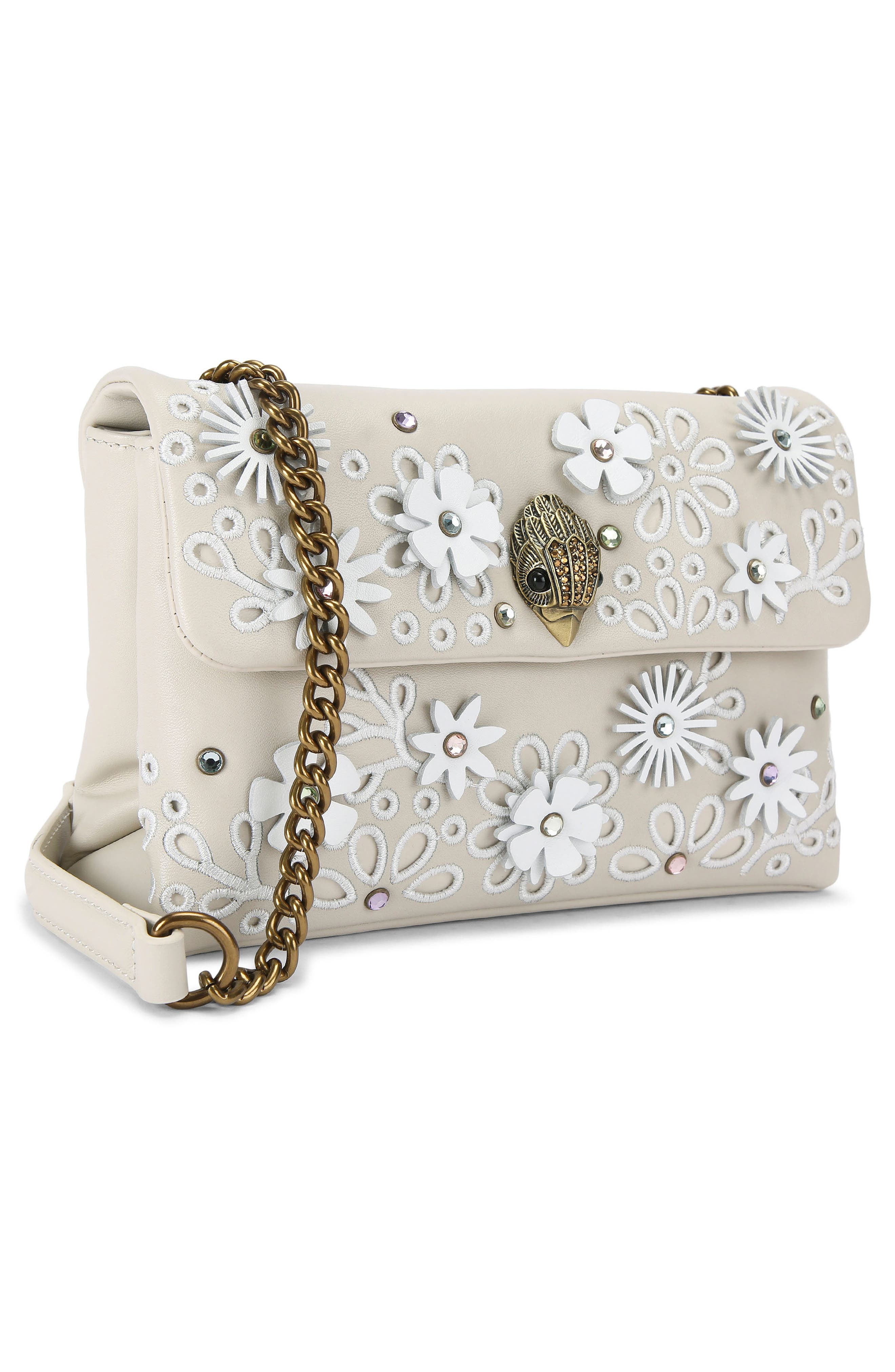 Kurt Geiger London Medium Kensington Flower Convertible Shoulder Bag, Alternate, color, 
