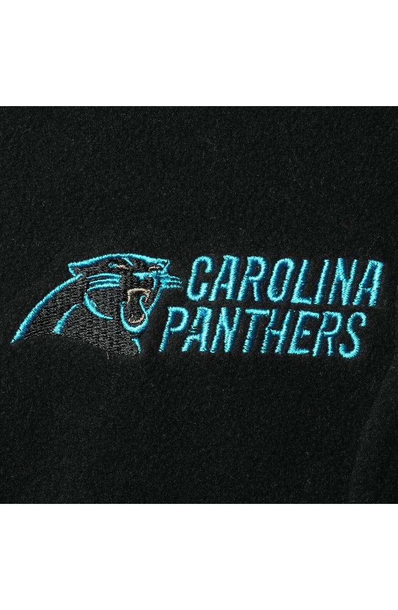 DUNBROOKE Women's Dunbrooke Black Carolina Panthers Houston Fleece Full-Zip Vest, Alternate, color, 