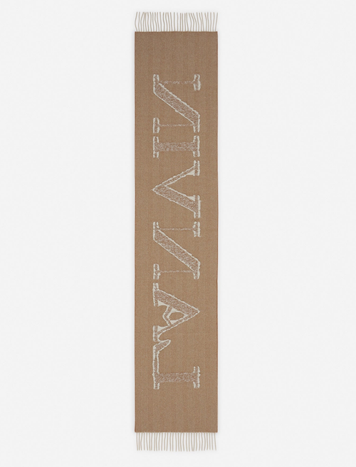 Lanvin Signature Fringed Wool Scarf