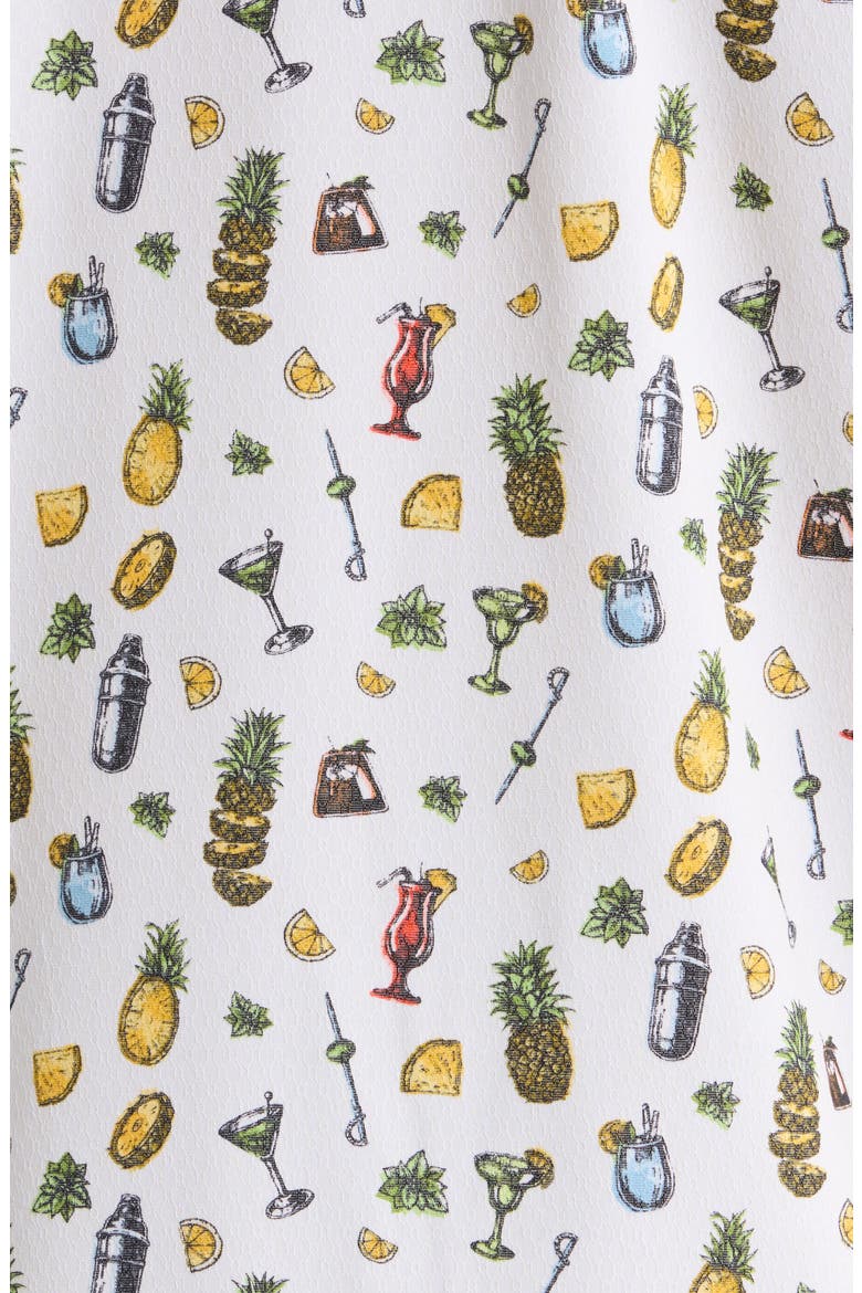 Coastal Ease Shake & Sip Cocktail Print IslandZone® Camp Shirt, Alternate, color, LIGHT SANDDOLLAR