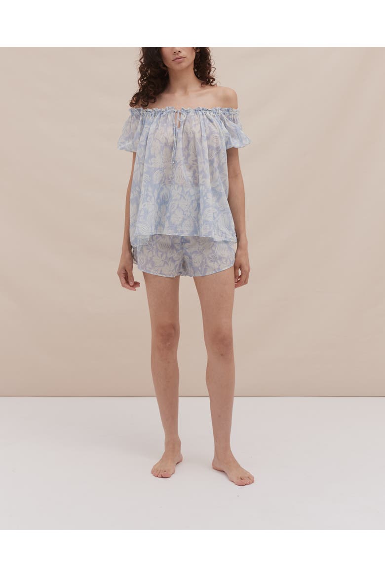 IDYLLIC SHORT SET, Main, color, ALMA FIG BLUE