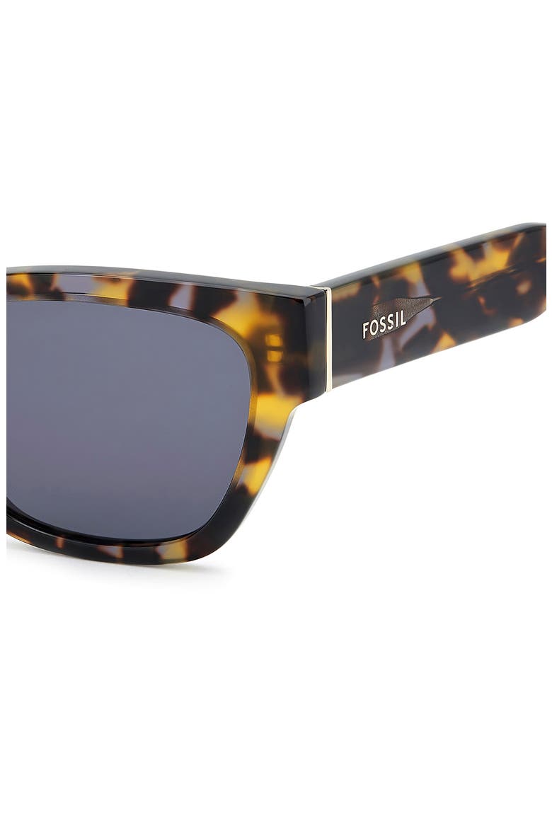55mm Rectangular Sunglasses, Alternate, color, HAVANA/ GREY