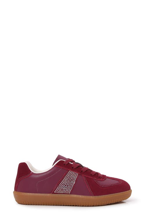 Berness Love Low Top Sneaker In Burgundy