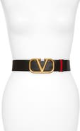 Valentino Garavani VLOGO Buckle Reversible Leather Belt