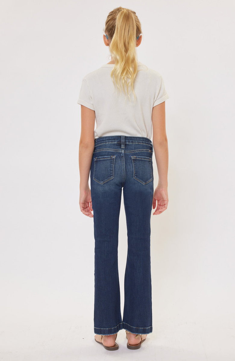 KanCan Aster Mid Rise Kids Flare Jeans, Alternate, color,