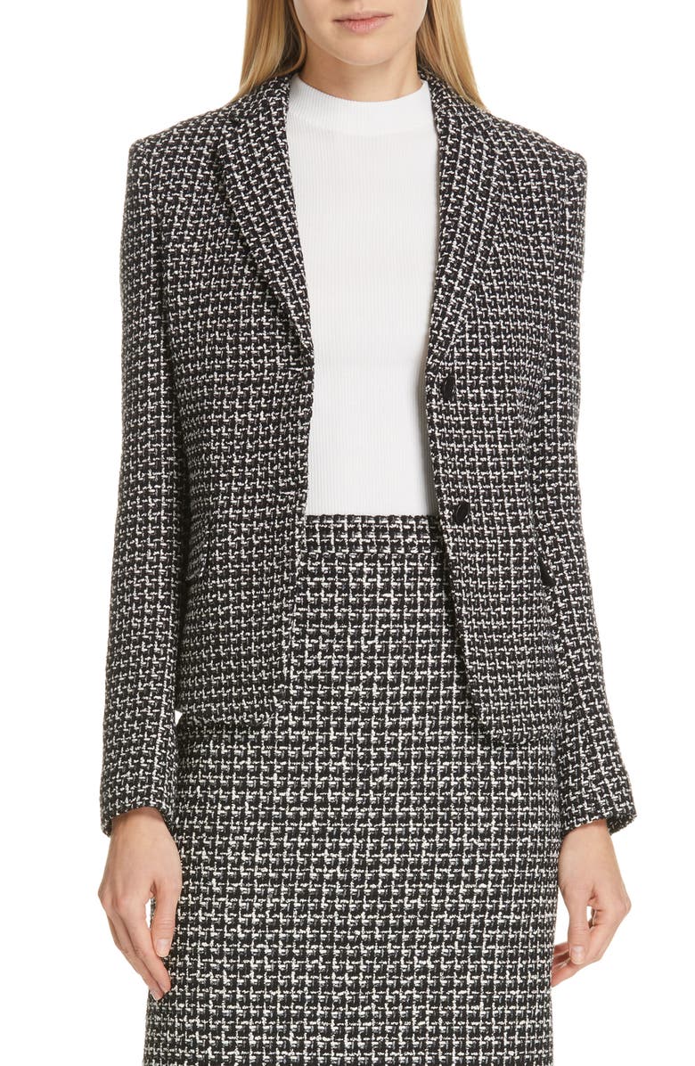 BOSS Jomanda Tweed Suit Jacket, Main, color,
