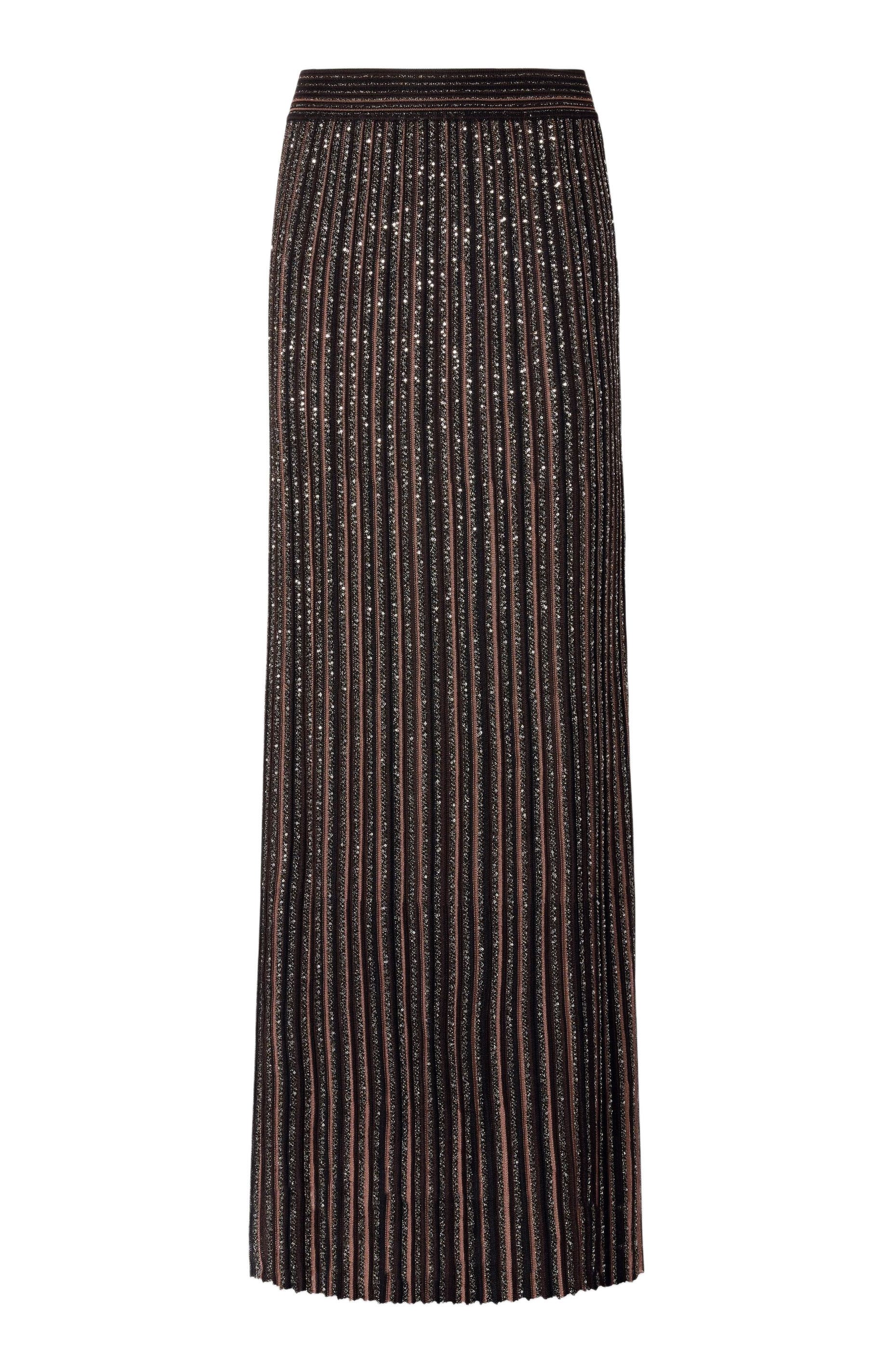 Long Skirt With Lame Stripes - image 2