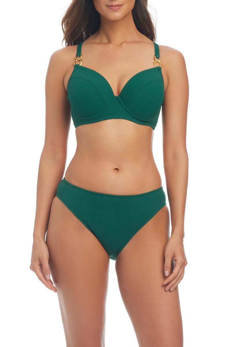 BLEU by Rod Beattie D-Cup Underwire Bikini Top, Alternate, color,