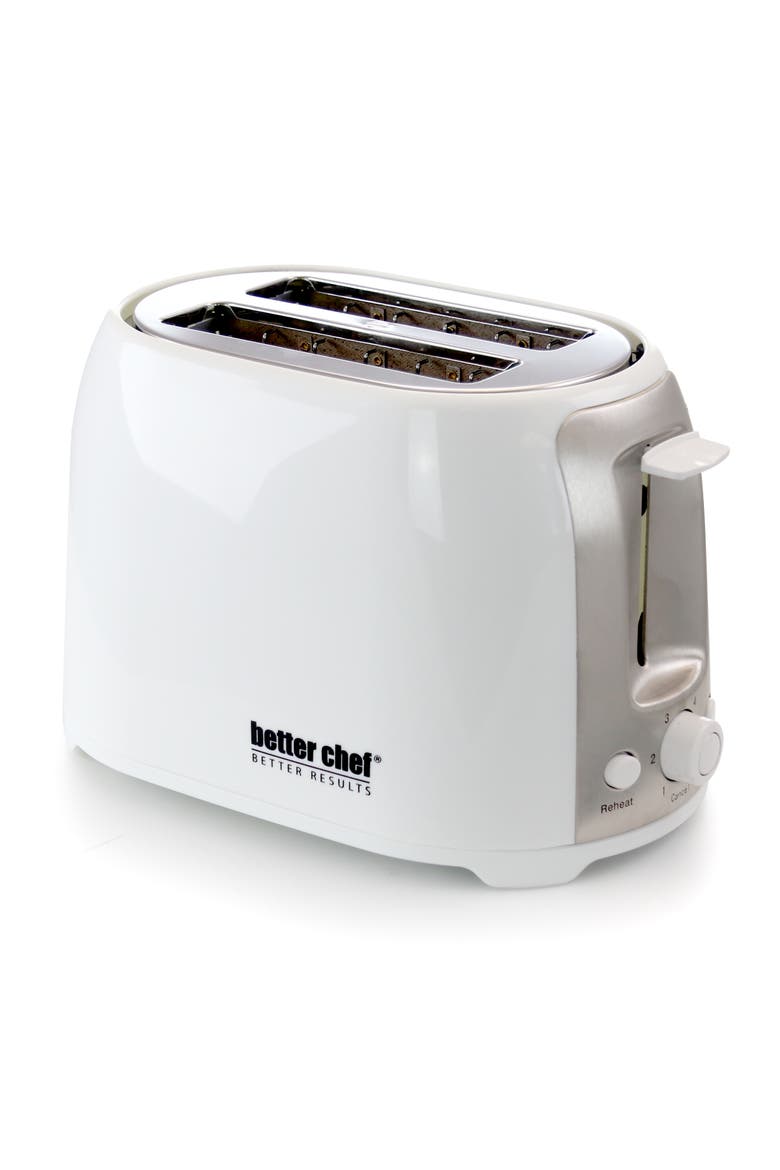 Cool Touch Wide Slot Toaster, Main, color, White