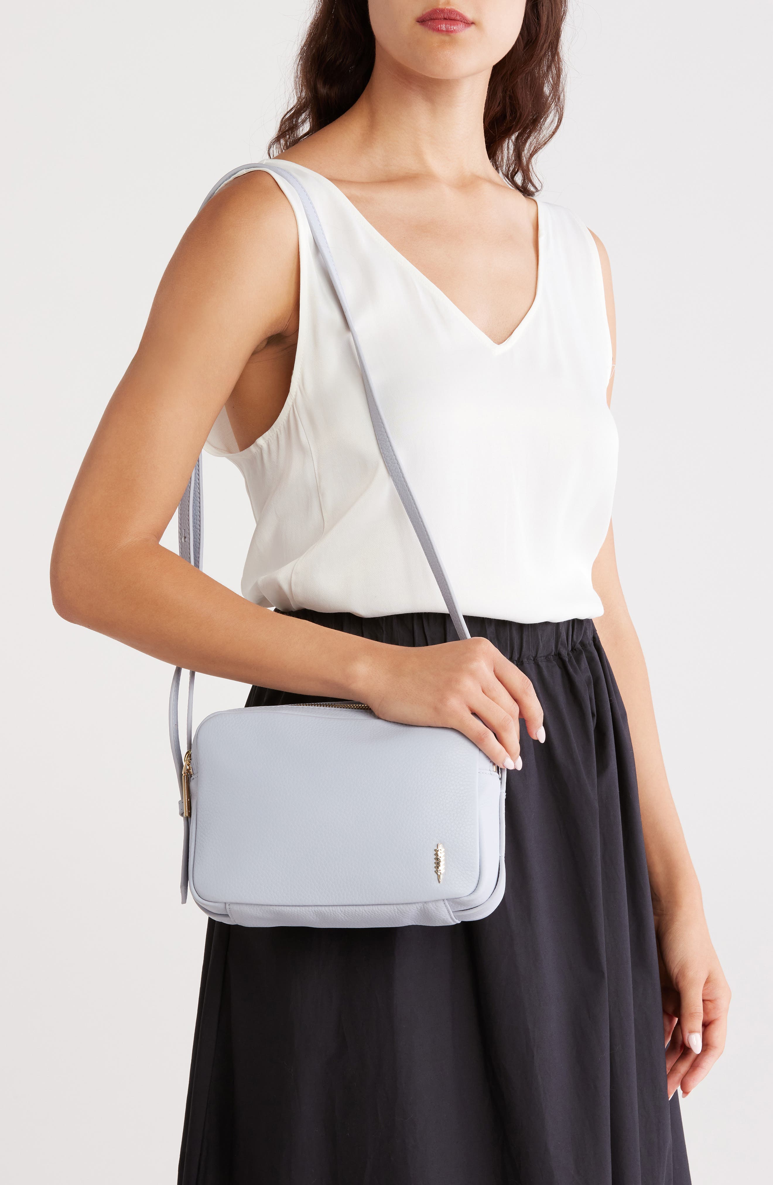 Thacker Shay Leather Camera Crossbody Bag, Alternate, color, 