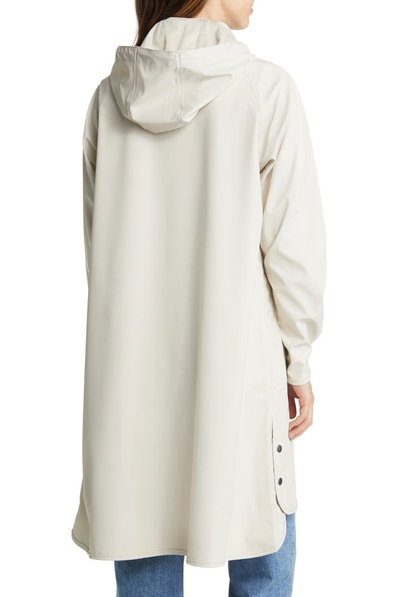 Hooded Raincoat, Alternate, color, MILK CREME