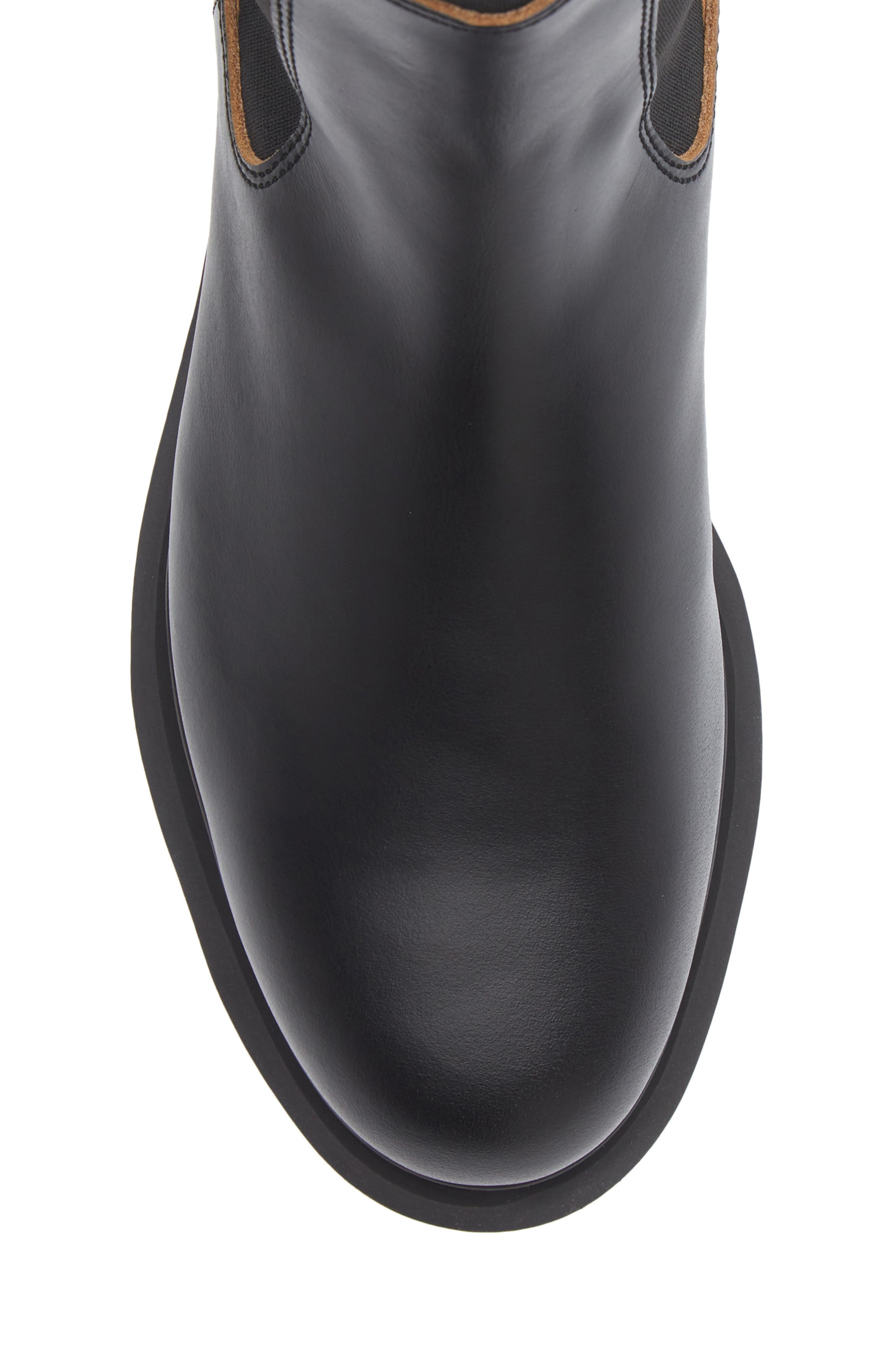 Sacai Lug Sole Chelsea Boot, Alternate, color, Black