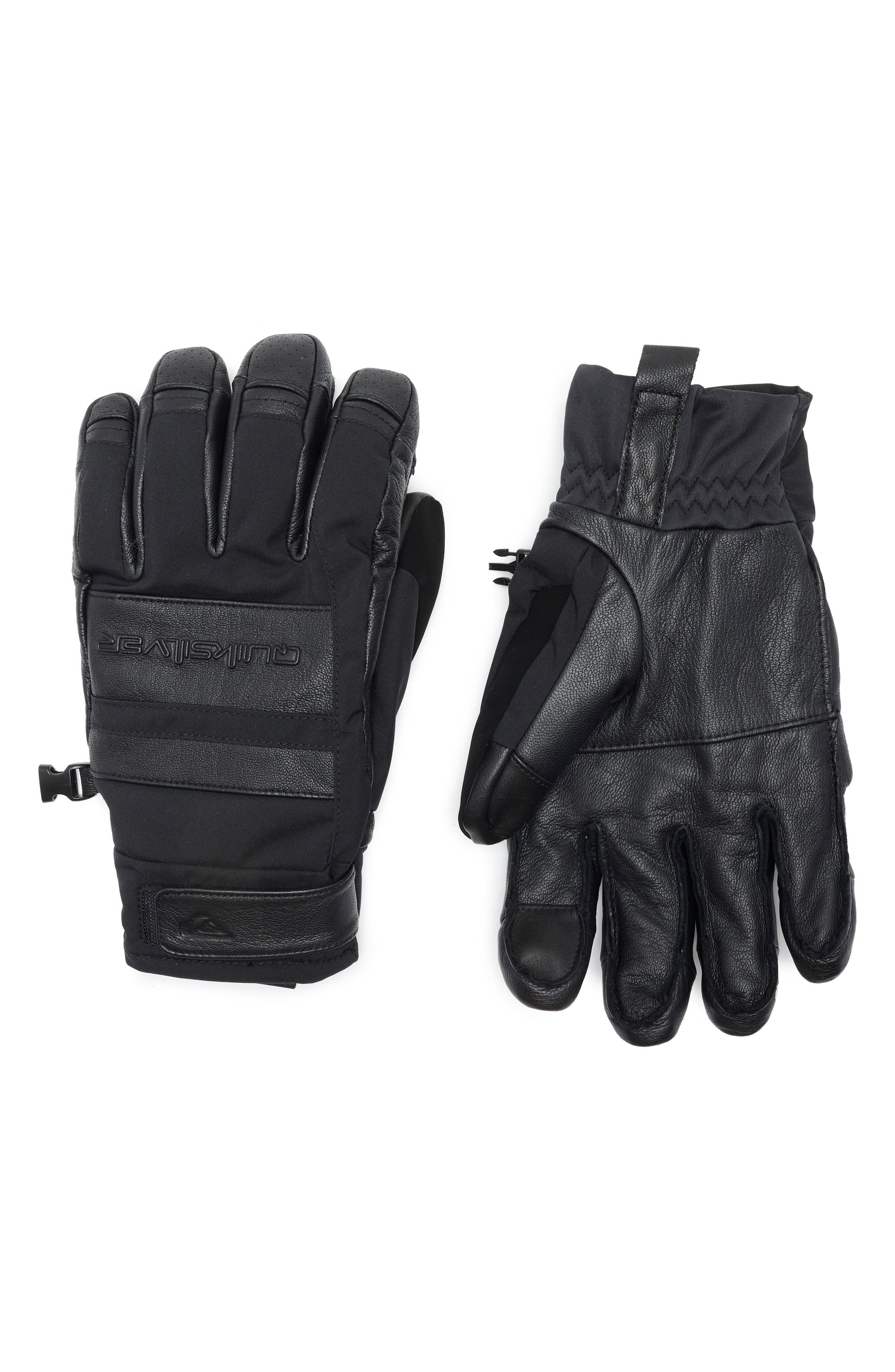 Quiksilver Squad Faux Leather Panel Gloves