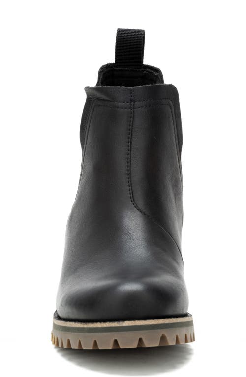 Chaco Fields Waterproof Chelsea Boot In True Black