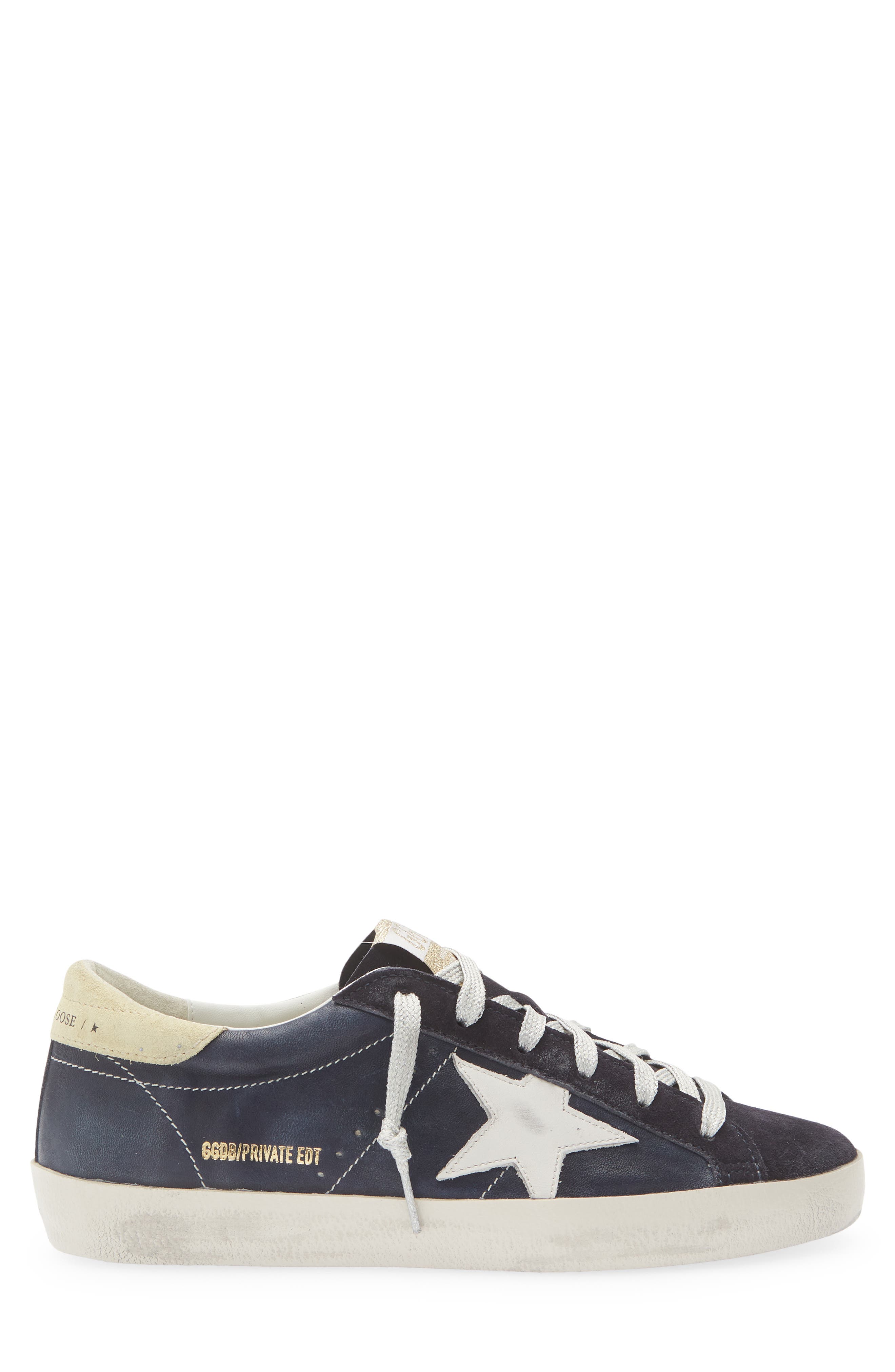 Golden Goose Super-Star Sneaker, Alternate, color, Navy Blue/ Butter/ Milk