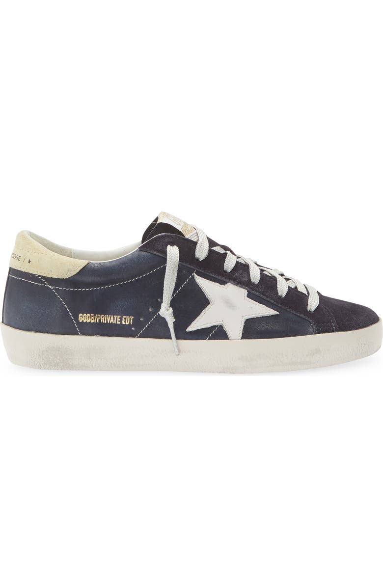 Golden Goose Super-Star Sneaker, Alternate, color, Navy Blue/ Butter/ Milk