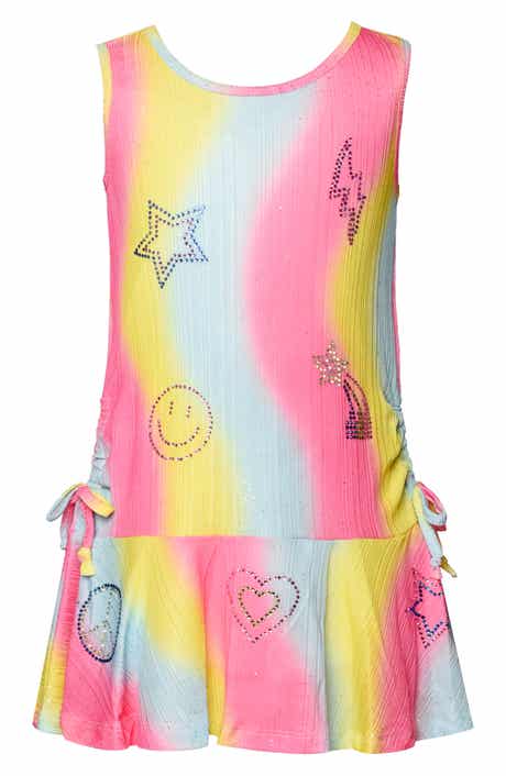 Sara Sara Kids' Rainbow Drop Waist Dress