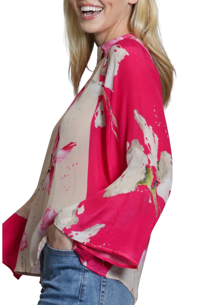 Floral Top, Alternate, color, PINK MULTI