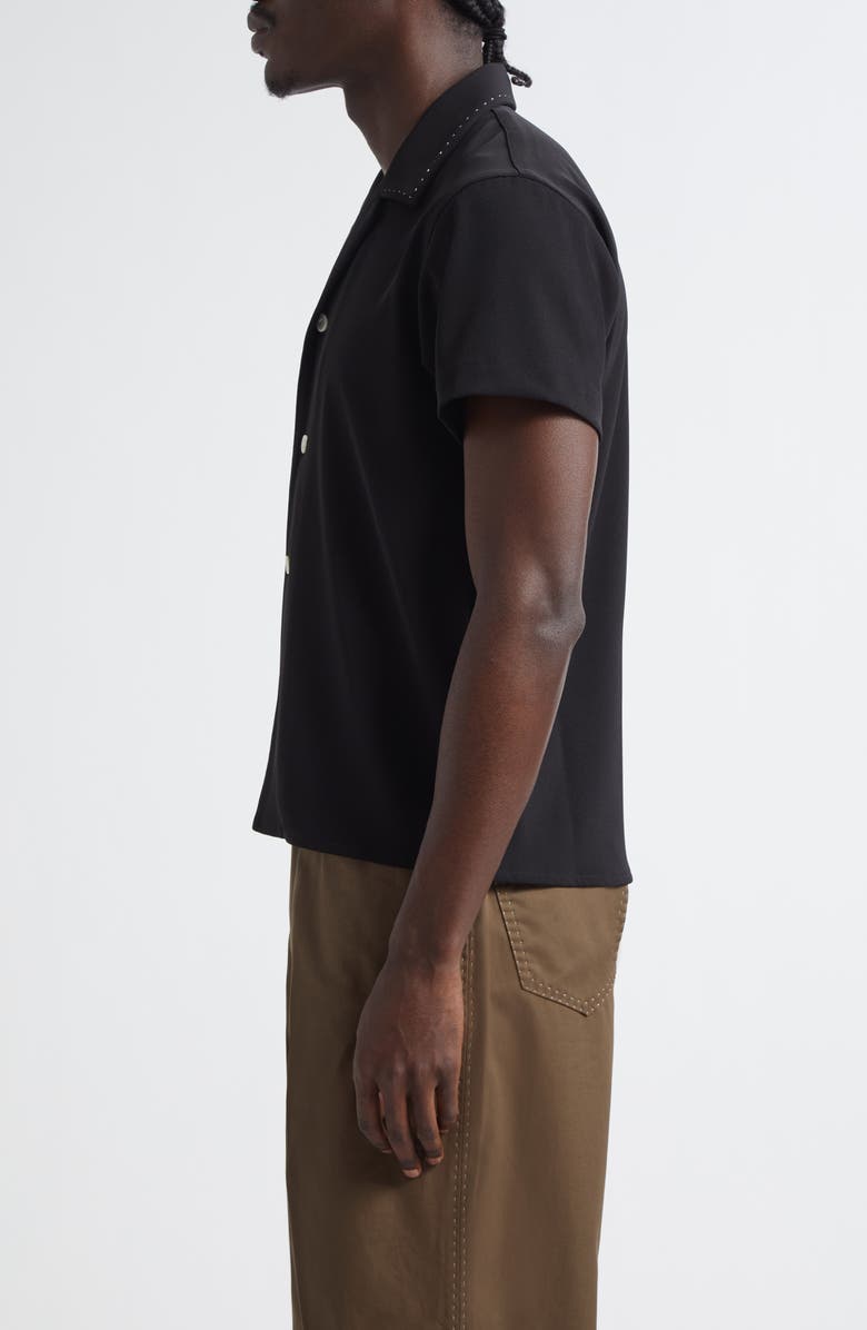 Second Layer Avenue Camp Shirt, Alternate, color, Black 0015