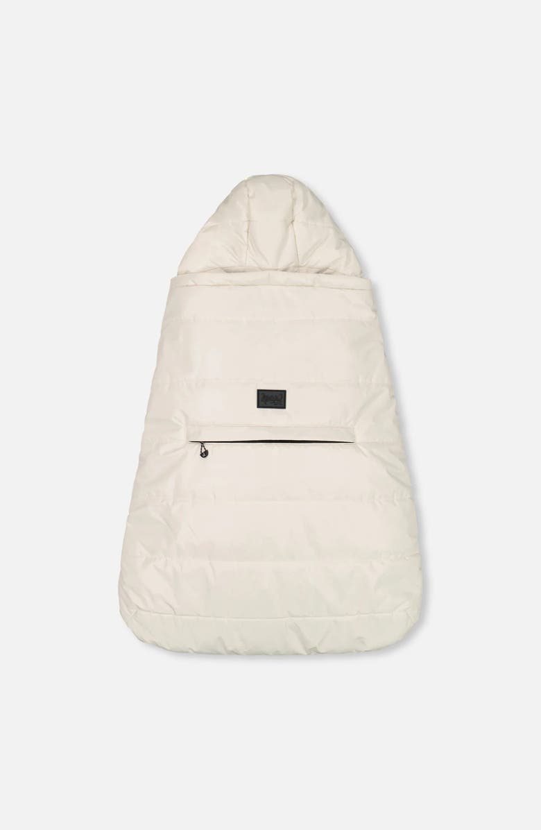 Deux par Deux Gender Inclusive 3-In-1 Multifunction Cover for Car Seat, Stroller, and Carrier, Main, color, White Asparagus