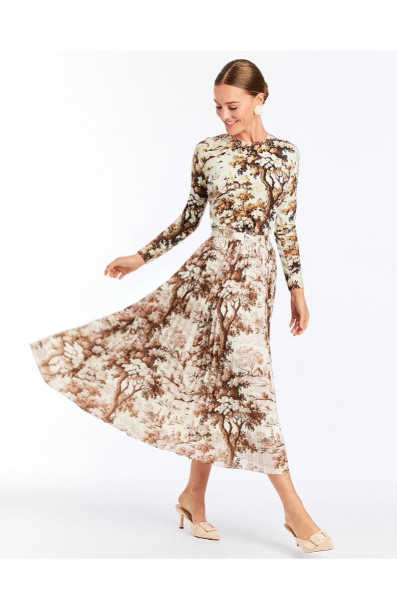 Mestiza New York Daniella Midi Skirt, Alternate, color, Brown