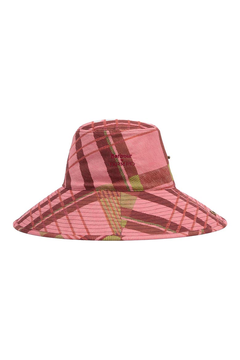 x FARM Rio Luisa Bucket Hat, Main, color, PINK TARTAN