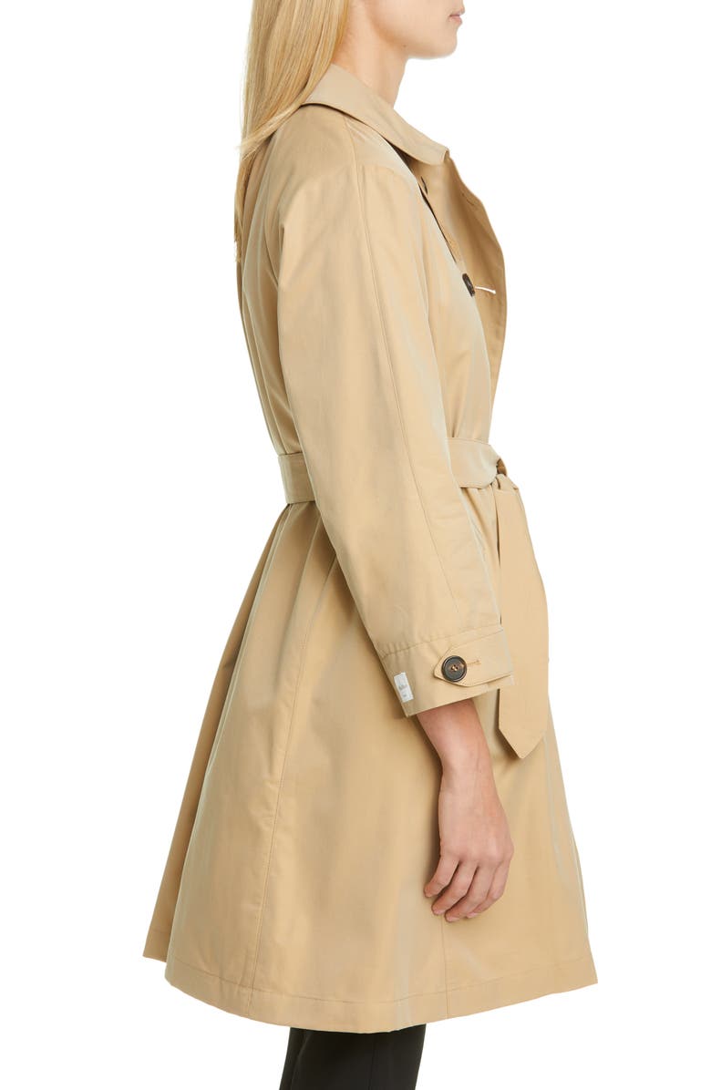 Max Mara Water Repellent Cotton Trench Coat with Removable Lining, Alternate, color,