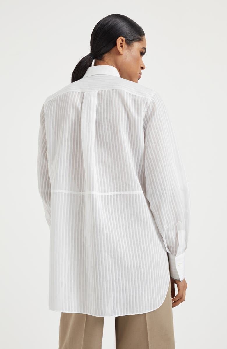 Brunello Cucinelli Organza shirt, Alternate, color, 