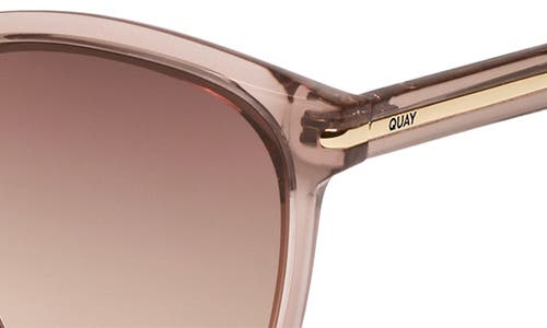 Quay Rent Free 55mm Round Sunglasses In Doe/brown Fawn
