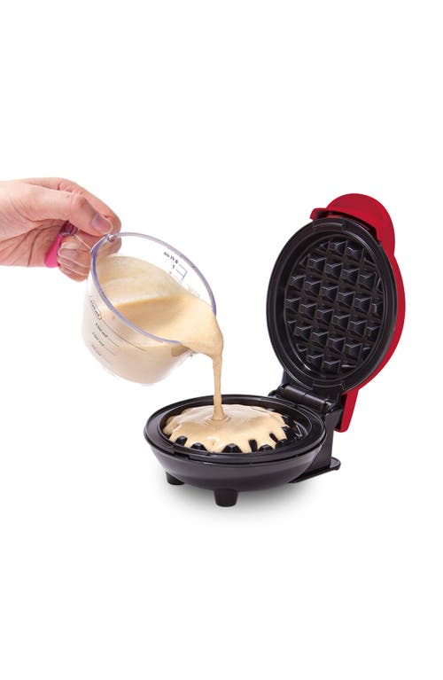Dash Mini Heart Waffle Maker In Red