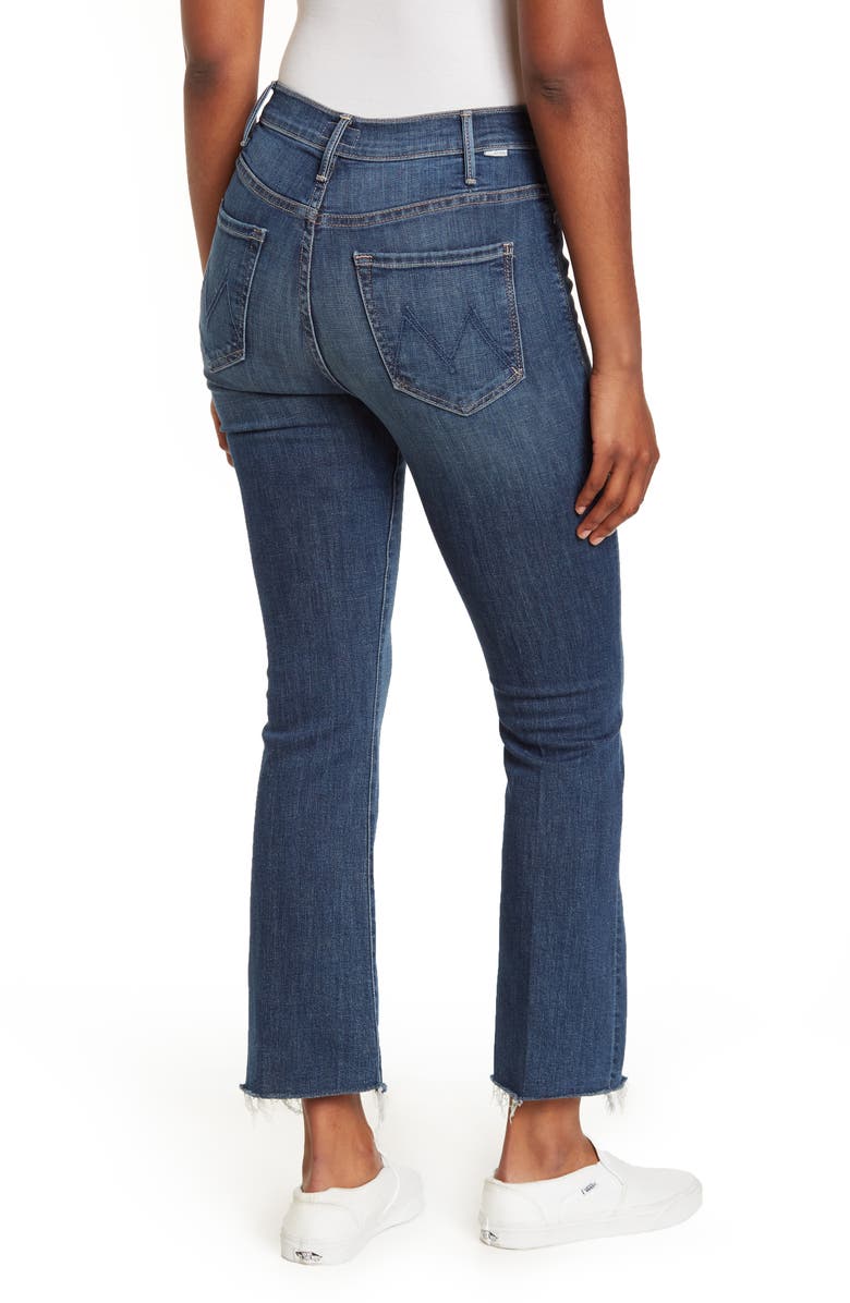 MOTHER The Hustler Frayed Ankle Jeans, Alternate, color,