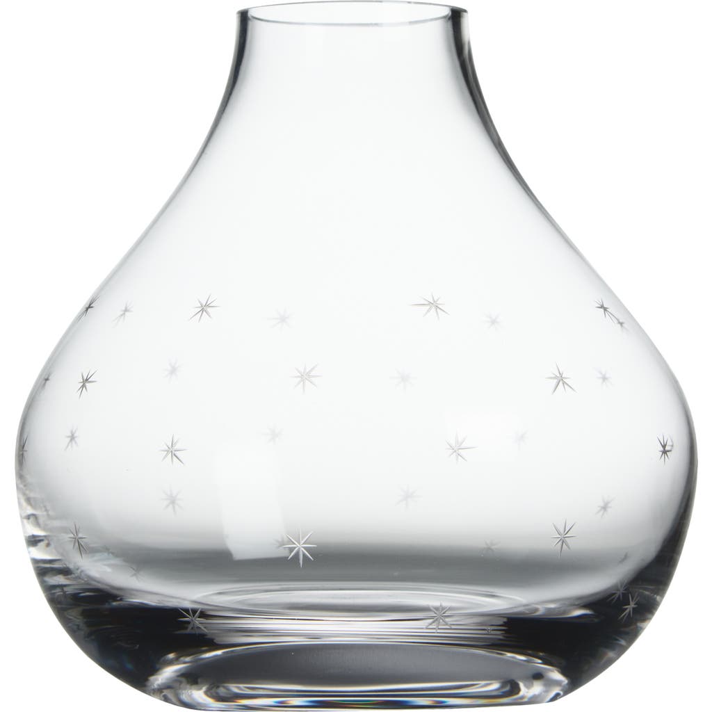 The Vintage List Crystal Vase In Transparent
