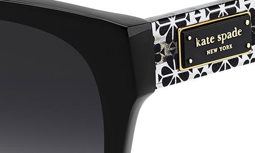 Kate Spade New York Ninna 55mm Gradient Round Sunglasses In Black