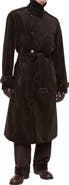 Burberry Long Corduroy Trench Coat