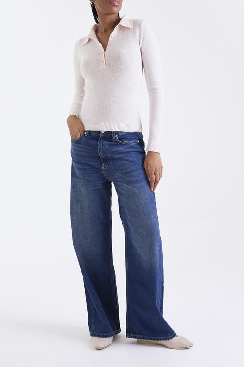 1982 Amaya Long Sleeve Button Polo Top