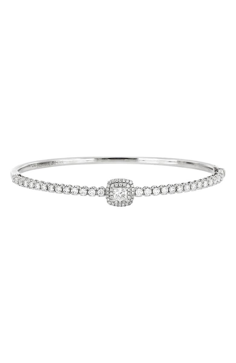 Bony Levy Audrey Cushion Cut Diamond Bangle, Main, color,
