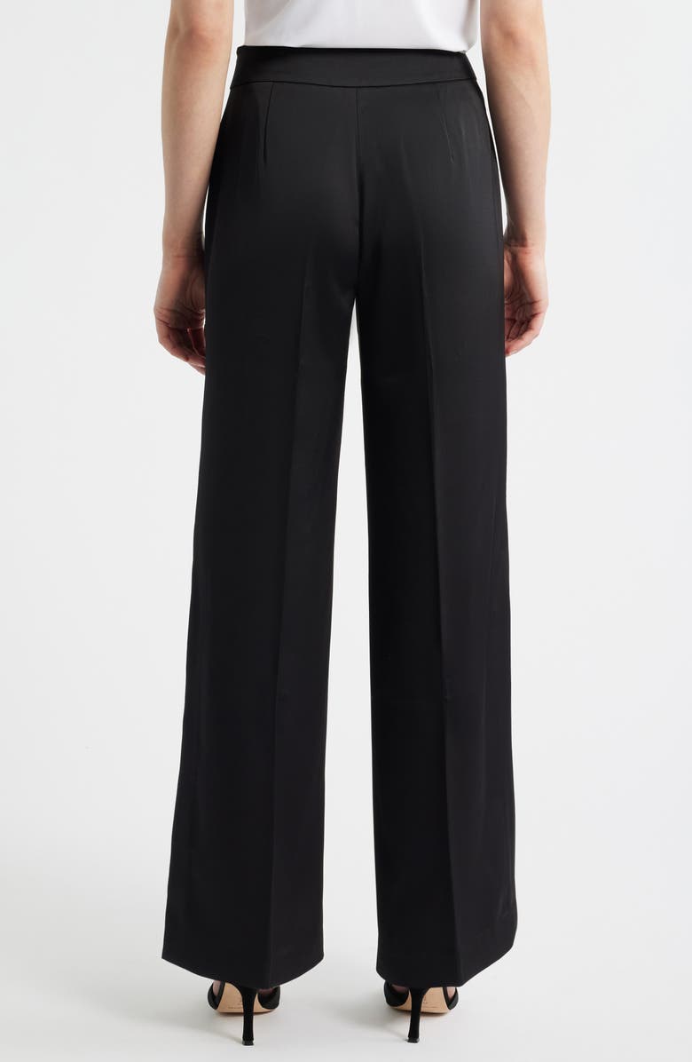 Elie Tahari The Gina Ankle Wide Leg Pants, Alternate, color, Noir