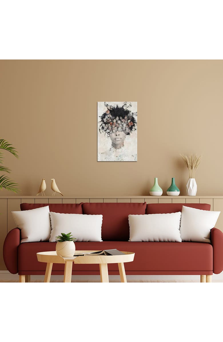 iCanvas Beauty And Butterflies Canvas Artwork, Alternate, color, Ivory Multi