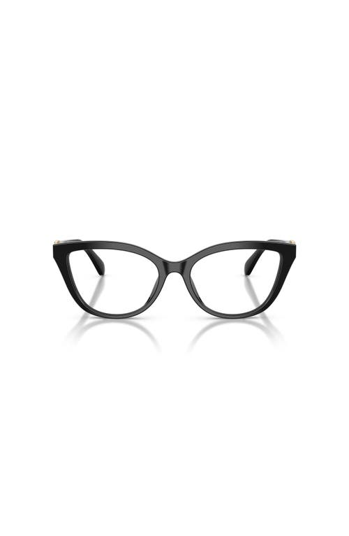 Michael Kors 54mm Cat Eye Optical Glasses In Black