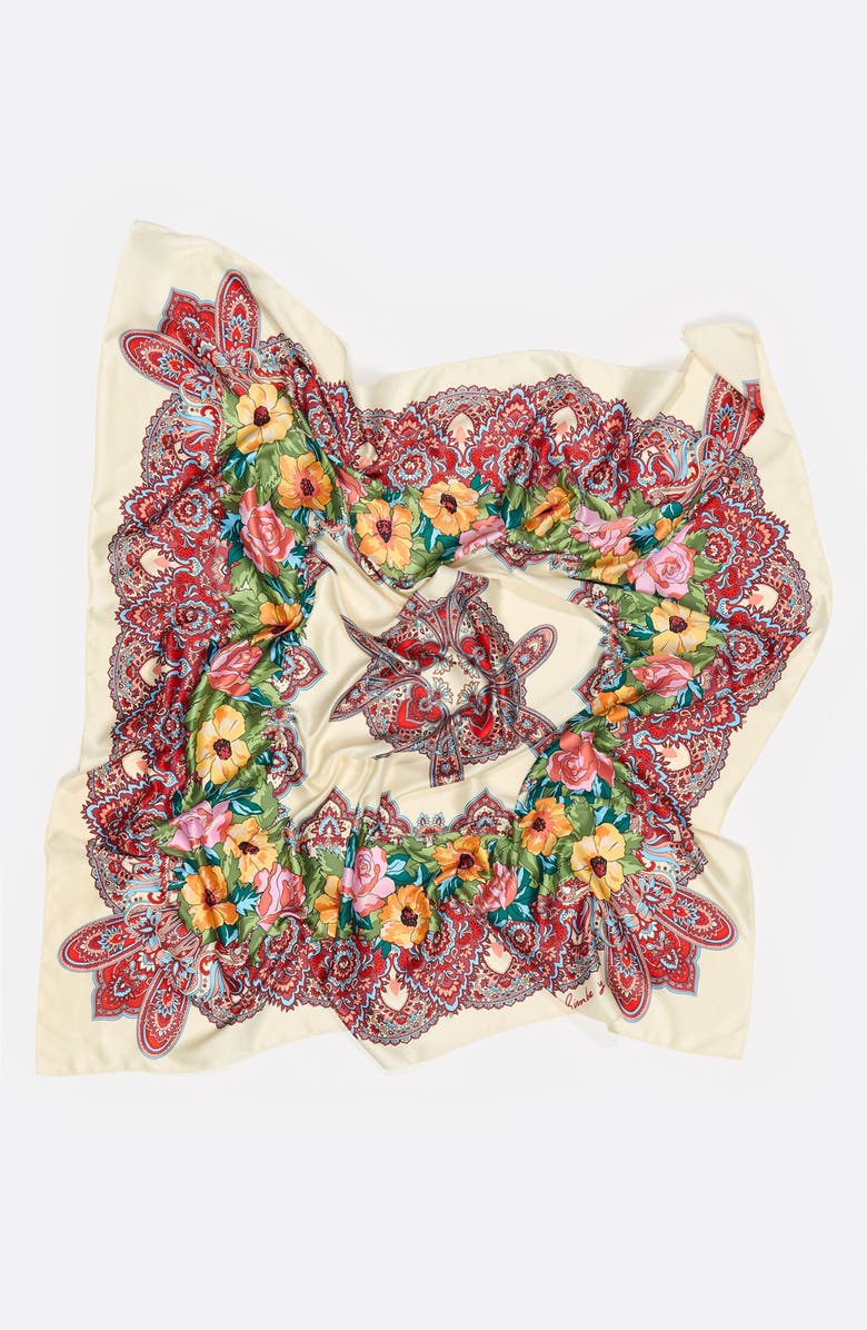 Bimba y Lola Paisley Floral Scarf, Alternate, color, 