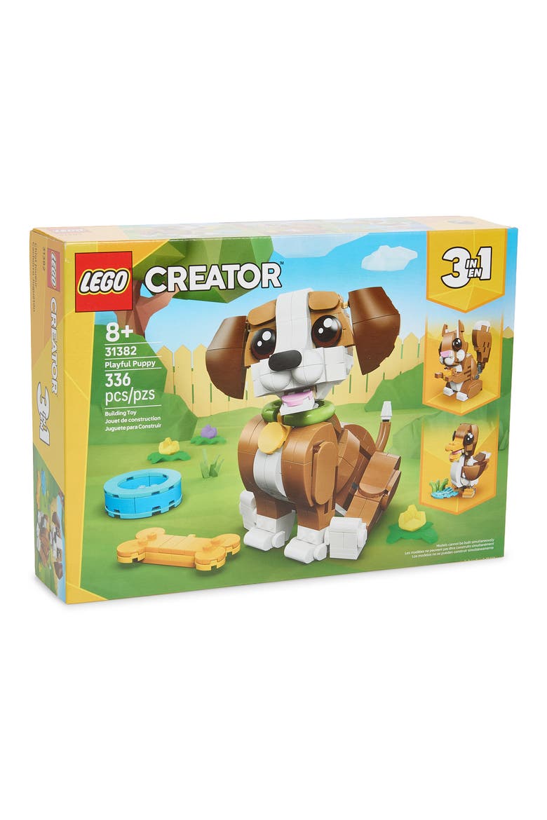 8+ Creator 3-in-1 Cute Animals: Playful Puppy Dog - 31382, Main, color, MULTI