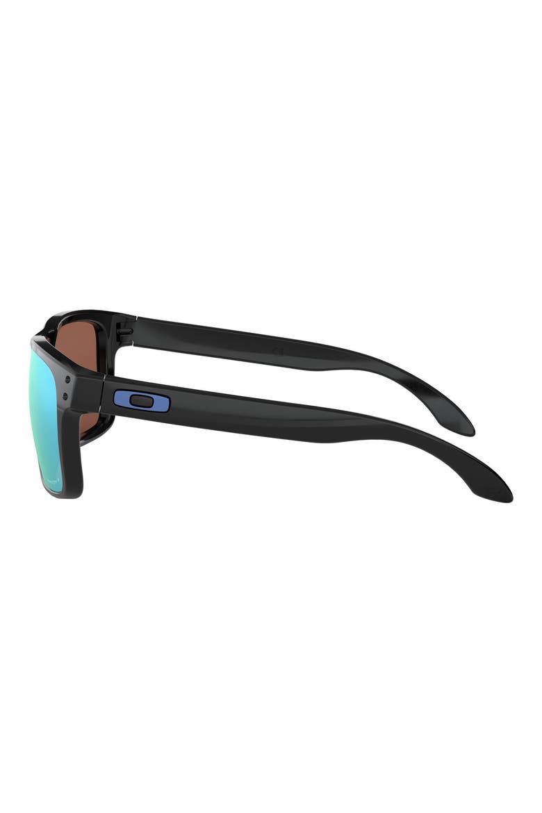 Holbrook™ 57mm Prizm™ Polarized Keyhole Sunglasses, Alternate, color, BLACK